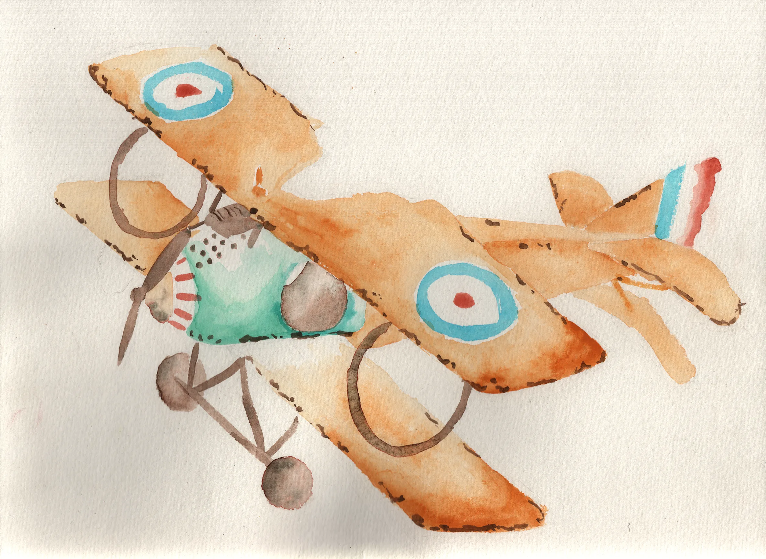 vignette dessin avion